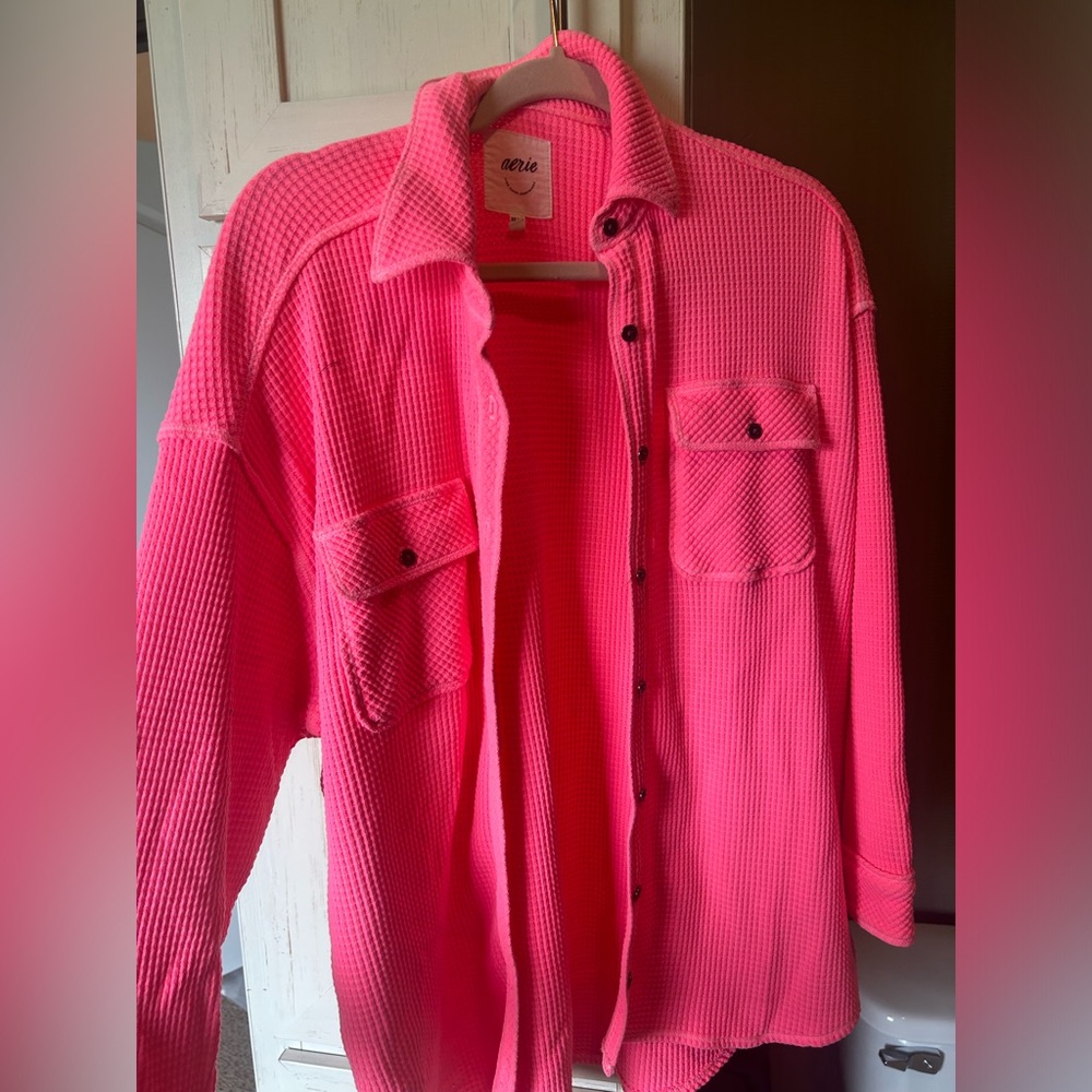 Pink Aerie button up